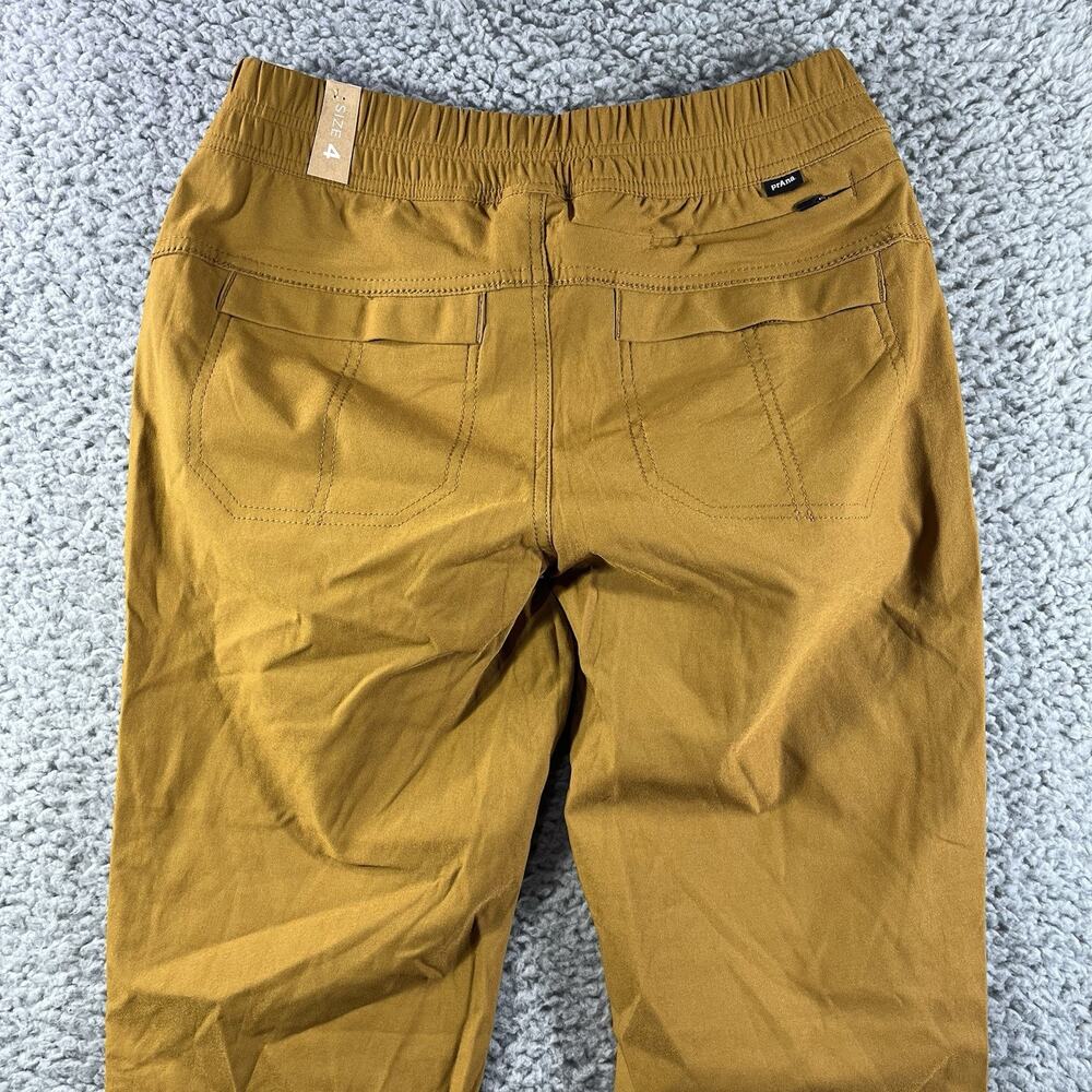 prAna Halle E-Waist Jogger II Womens 4 Mustard Bronze Hiking Travel Pants NWT - Picture 8 of 11